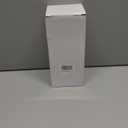 White Ceramic Vase 8" H - Small Flower Vase for Pampas Grass, Office Desk Decor, Minimalist Home Decor for Bedroom, Kitchen Shelf, Restaurant Table Centerpiece