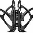 VeloChampion Bike Dual Bottle Cage Holder | Carry 2 Bottles up to 750ml | Ideal for Triathlon & Road Cycling | Suitable for Saddle Rails 50-70mm (Premium)