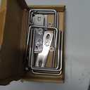 6 Pack Square U-Bolts, Stainless Steel U-Bolts with Frame Plates and Nuts, 2"/50mm Inner Width 3.15"/80mm Length, U Shaped Bolt for Automobiles Trailer, Ski Boat, Sailboat (Square, 2"/50mm)