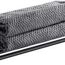 20 Inch Bathroom Towel Rack, Hotel Style Towel Racks for Bathroom Wall Mounted, Modern Towel Bar Rack, 2-Tier Towel Shelves, Black