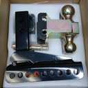 Adjustable Trailer Hitch, Fits 2.0-Inch Receiver, 6-Inch Drop/Rise,2"" & 2-5/16"" Ball Hitches for Trucks, 18,000 LBS GTW - Receiver Hitch with Anti-Theft Pin, Solid Ball Mount, BLK,X-452006