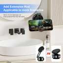 Electric Vacuum Magnetic Suction Mount Phone Holder for Car, 360 Rotating for iPhone 16/15/14/13/12 for Shower/Car/Mirror/Smooth Surfaces (Not Phone Charger), Black