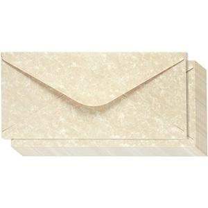 48 Pack Parchment Envelopes for Writing Letters with Gummed Seal - Decorative Vintage Style Home Stationary Supplies 8.75"x4"- Fancy Envelope for Letter