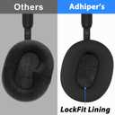 Adhiper 3Sets Siliocne Sweat Case Cover for Sony WH-1000XM5 Headphones, Embody XM5 Earpad Cover/Ear Covers/Headband Cover Protector, Washable Sweatproof Soft Headphones Case AccessoriesBlack