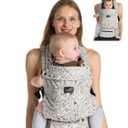 GROWNSY Baby Carrier Newborn to Toddler, Lightweight Ergonomic 7-44 lbs Newborn Carrier with Head Support, Easy to Wear Hands Free Infant Carrier for 0-36 Months, Grey Animal Pattern