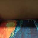 Woodland Mountain Framed Canvas Wall Art Set, Abstract Ridge Wall Painting, Boho Sunset Scenery Wall Decor, Modern Natural Landscape Art Print for Living Room, Bedroom, Office - 20"x40"