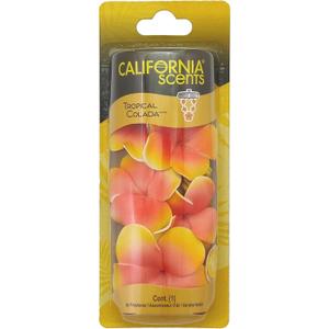 California Scents Scented Necklace, The Perfect Lei for Your Car - Hanging Flower Air Freshener (1 Pack, Tropical Colada)