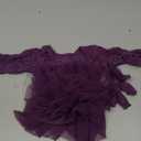 Newborn Photography Outfits Girl Baby Photography Props Lace Romper with Headress Newborn Outfits Girls Photo Props (Purple)