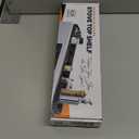 Silicone Magnetic Over the Stove Shelf for Back of Stove - Magnetic Stove Top Shelf and Over Stove Shelf, Over Oven Shelf for Top of Stove, Over the Stove Spice Rack, Includes 6 Extra Plates (Black)