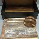 SMIRLY Wood Cutting Boards For Kitchen Meal Prep & Serving, Bamboo Cutting Board Set, Charcuterie Chopping Boards and Wooden Cutting Boards for Kitchen (3 Pack With Holder)