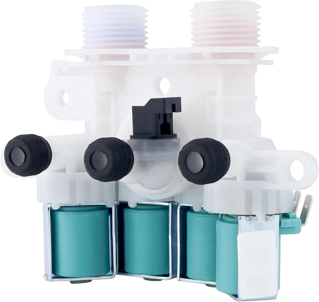 W11165546 Washer Water Inlet Valve W11096267 Water Inlet Valve Fit for May-tag whirl-pool ken-more Washing Machine mvwb765fw0 wtw8040dw4 - Replaces 33090105,W10758828, W11165546VP by AMI PARTS