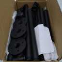 5 tier Industrial Wall Mount Iron Pipe Shelf Shelving Bracket Vintage Retro Ceiling Hung shelf DIY Open Bookshelf Storage for office Room Kitchen (2PcsX5Tier,70" Tall,12"deep,Hardware Only)