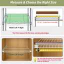 Wire Shelf Covers, Bamboo Wire Rack Covers for Pantry, ClosetKitchen (5pcs, 30" W x 12" D, Walnut)