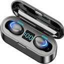 Wireless Earbuds with Large Charging Case and Phone Charging Function, IPX5 Waterproof, Hi-Fi Stereo Sound, Touch Control, for iOS/Android - Perfect for Active Lifestyle