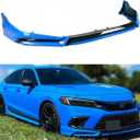 Front Lip Compatible with 2022-2024 Honda Civic, V3 Style Air Dam Lower Chin Bumper Splitter Protection Body Kit Fits for 4-Door Sedan & Hatchback 2022 2023 2024 (Blue Pearl B637P)