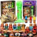 Alritz Mystery Potion Kits for Kids, 20 Magic Mix Witch Potion Bottles, Happy Decorations Ornaments Pumpkin Table Craft Toys Gift for Boys Girls Age 6 7 8 9 10 11+ Indoor Outdoor Halloween Party Decor