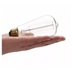 Edison Light Bulbs 25W - Thomas Edison Light Bulb Style - Incandescent Clear Glass Vintage Antique Bulb for Home Light Fixtures - Amber Warm 2700K - (4 Pack /110v)