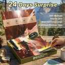 Gifts for Him Her Men Husband Dad Valentines Day - Survival Gear and Equipment 24 in 1, Survival Kits - Cool Fishing Hunting Camping Hiking Anniversary Birthday Gift for Man Teen Boy Boyfriend Women