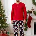 PATPAT Family Christmas Pajamas Matching Sets Holiday Christmas Pjs for Womens Kids Sleepwear including Socks (XXL)