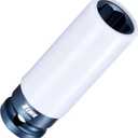 EWK 17mm Protective Lug Nut Socket for Mercedes Benz with Convex Flower Head Lug Nuts, Non-Marring Metric Lug Nut Socket