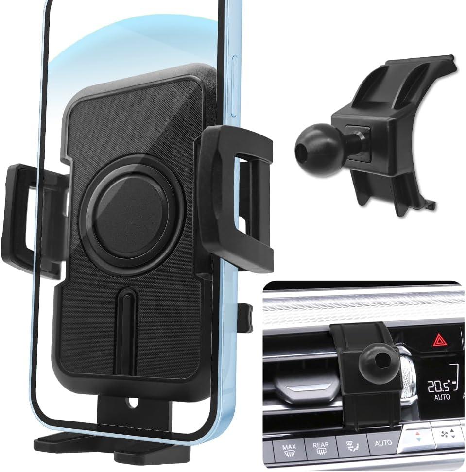 WAAPAK Car Phone Holder Mount 2014-2023 BMW X5 X5M, 2015-2023 X6 X6M, 2019-2022 X7 Auto Accessories Interior Decoration Smartphone Thick Case Cradles Navigation Bracket iphone (BMW-X5-X6-X7-19-23)