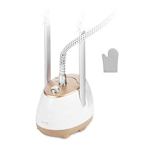 HAPAIS Steamer for Clothes,1800W Standing Garment Steamer with 30s Fast Heat,2L Tank for 1 Hour,Professional Clothes Steamers for 10 Fabric Modes,2-in-1 Flat & Hanging Ironing