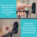 Toddleroo by North States - Easy Swing & Lock Baby Gate Series 2: Hardware Mounted Metal Safety for Stairs & Doorways - Adjustable 28.68 to 47.85 Inches Wide - 31 Inches Tall - Matte Bronze