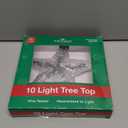 Kurt Adler Star Treetop 10-Light Set, 7-Inch, Clear