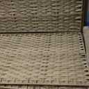 SETVSON Cat Litter Box Enclosure Furniture, Handwoven Rattan Hidden Litter Box with Mat, Large Space Cat House with 2 S-Shaped Hooks 30.3 x 18.3 x 24.4 Inches, Indoor for Living Room Apartment Natural