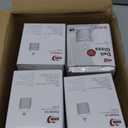 Aoriher 4 Pcs Crystal Glass Candy Jar Set with Lids Home Decorative Storage Jars for Apothecary, Bathroom, Kitchen, and Pantry, Ideal for Cotton Swabs and Jewelry(Medium,Clear)