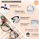 MARE AZZURO Large Square Reading Glasses Women Big Readers 1.0 1.25 1.5 1.75 2.0 2.25 2.5 2.75 3.0 3.5 4.0 5.0 6.0 (Leopard)