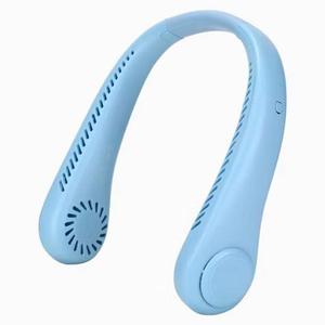 4 Pack Portable Neck Fan Bladeless USB Rechargeable Outdoor Hanging Fan Lazy Eletric Neckband Fan 3 Gears Adjustable Wearable Hands Free Air Cooling Fan