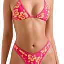 SUUKSESS Women Sexy Thong String 2 Piece Bikini Set Cheeky Halter Swimsuit, Size S