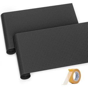 2Rolls 4x10FT Garage Floor Mat, Garage Floor Roll for Under Car, Golf Cart Parking Mat, Diamond Plate Rubber Motorcycle Mat, Non-Slip Floor Protector for Garage Warehouse Trailer