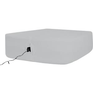 Bedecor Air Bed Sheets for Mattress Cover Removable Bed and Elastic Band Super Soft and Breathable & Deep up to 21" Light Gray Twin