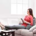 Nestl Reading Pillow for Kids & Teens with Shredded Memory Foam, Backrest Pillows for Reading, Watching, and Gaming, Use on the Couch, Bed, or Floor, Adjustable Support with Washable Cover Dark Grey