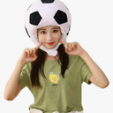 Plush Sports Headgear Hat Halloween Hat Funny Novelty Toy Photo Props Warm Cosplay Costume Head Accessories for Party