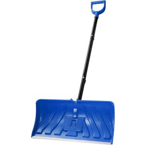 Heavy Duty Snow Pusher with Detachable Ice Chipper 2-in-1 Efficient Snow & Ice Removal Tool for Driveway Path Pavement Sidewalk Footway