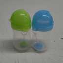 Munchkin Any Angle Weighted Toddler Straw Cups with Click Lock Lid, 10 Ounce, 2 Pack, Blue/Green