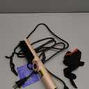 Hair Straightener Brush: Ionic Hair Straighteners for Women with 15 Temps, Straightening Brush Fast Heating with LED Display & Dual Voltage, Gold