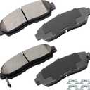 cciyu D1089 Front Ceramic Disc Brake Pads Kit For Acura For RDX 2007-2012,For Honda For Accord Crosstour 2010-2011,For Crosstour 2012,For CR-V 2007-2011,For Odyssey 2005-2010 4PCS