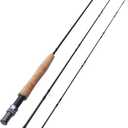 3-Piece Portable Carbon Fiber Fly Fishing Rod, 6 ft, 0/1wt, Fast Action, Lightweight for Freshwater Stream Travel