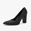 LAICIGO Women's Pointed Toe Pumps Chunky Block High Heel Slip On Dress Party Wedding Shoes 6.5