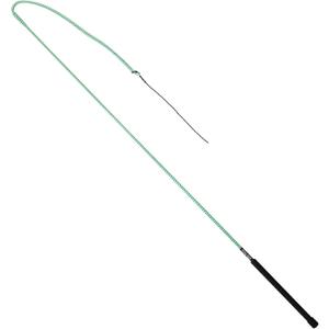 Weaver Equine 50" Stock Whip Horse Training Whip With Comfort Grip Rubber Handle, Horse Control, Show Ring Competition Accessory, Green/White