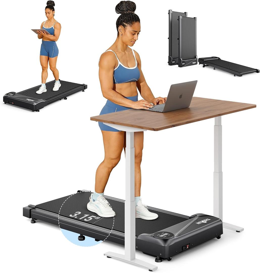 THERUN Walking Pad Small Walking Pad Under Desk Treadmill for Home/Office