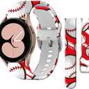 22mm Silicone Sport Bands Compatible with Galaxy Watch 46mm/Galaxy watch 3 45mm Band/Galaxy Watch 46mm/Gear S3 Classic/Frontier Bands,Replacement Strap Wristband for Women