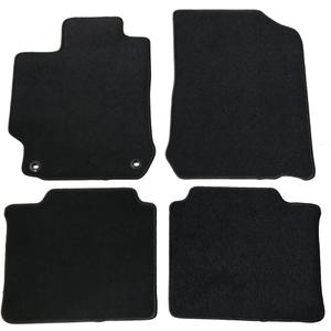 Floor Mats Compatible with 2012-2017 Toyota Camry, Black Nylon Front Rear Flooring Protection Interior Carpets 4PC by IKON MOTORSPORTS, 2013 2014 2015 2016