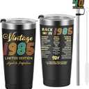 1985 40th Birthday Gift for Women and Men - 40th Gifts for Parents - 40th Class Reunion - Mom Dad Wife Husband Grandpa Grandma Present - 20oz Tumbler Cup Black