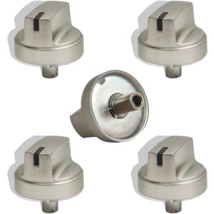 WB03X29354 Gas Stove Knobs Replacements, 5 Pack Cooktop Knobs Compatible with GE PGP7030SL1SS PGP7036SL1SS PGP9036SL2SS PGP7030SL4SS PGP7036SL4SS Gas Range Knobs etc