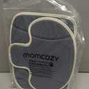 Momcozy Stroller Cooling Pad | Detachable 2-Piece Cooling Cushion | Universal Soft Cooler Pad, Breathable & Adjustable Car Seat Liner | Fits Strollers, Car Seat, Swing, High Chair, Bassinet Blue Gray, Cooling Pad